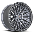 VORTEK VRT-608 20.0x10.0 6x135/6x139.7 Matte Titanium Black Bead Ring