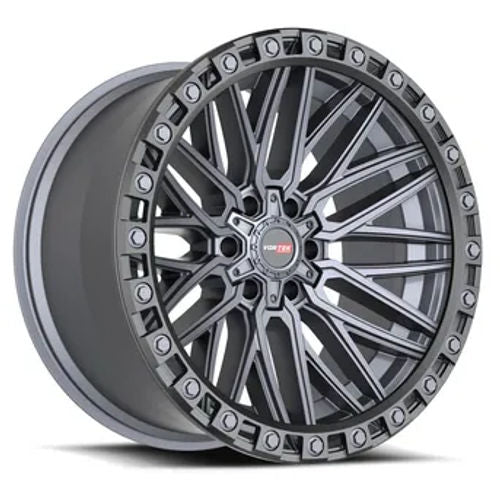 VORTEK VRT-608 20.0x10.0 6x135/6x139.7 Matte Titanium Black Bead Ring