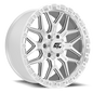 GT OFFROAD REVOLT 20.0x10.0 6x135/6x139.7 Hyper Silver Machined Face