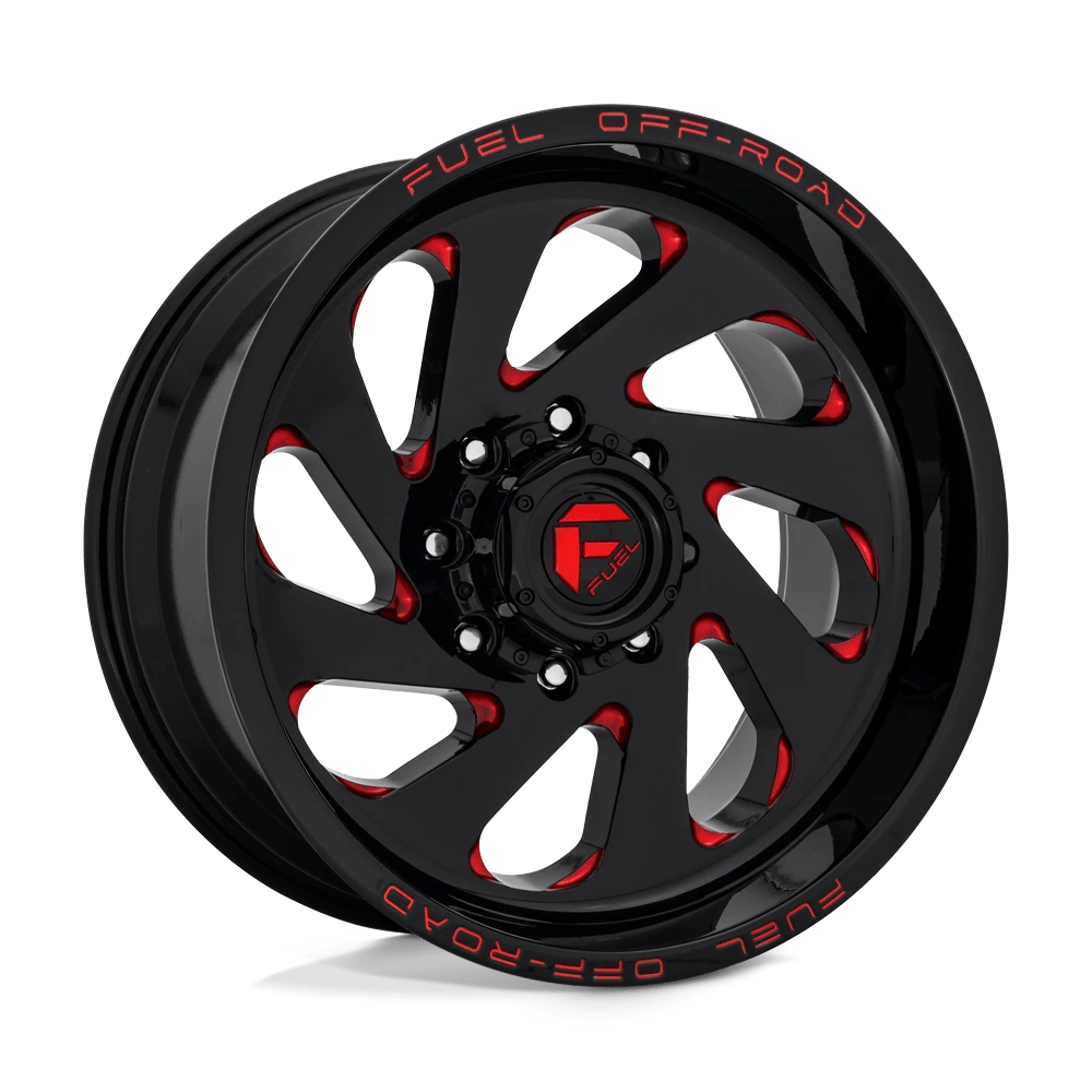 FUEL OFF-ROAD D638 VORTEX 20.0x12.0 6x135 GLOSS BLACK RED TINTED CLEAR