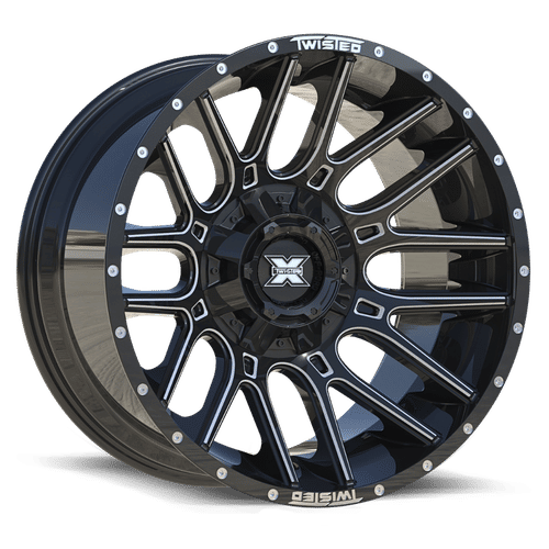 TWISTED OFF-ROAD TW3 20.0x10.0 6x135/6x139.7 Gloss Black Milled