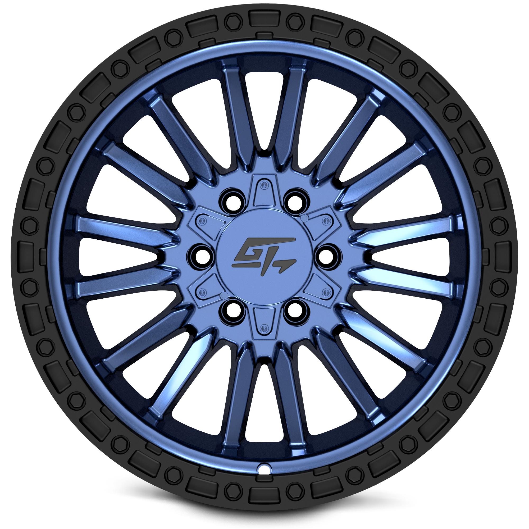 GT OFFROAD CHAMBER 18.0x12.0 5x127/5x139.7 Midnight Blue with Black Ring