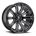 FUEL D598 DIESEL 20x10 8x165.1 -18 GLOSS BLACK MILLED
