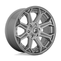 FUEL D705 SIEGE 22x10 6x139.7 -18 BRUSHED GUN METAL TINTED CLEAR