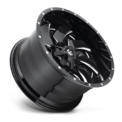 FUEL D239 CLEAVER 20x12 5x139.7/5x150 -44 GLOSS BLACK MILLED