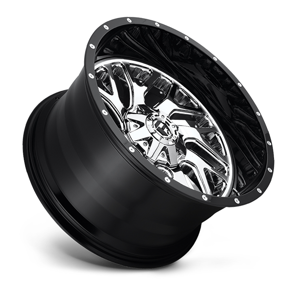 FUEL OFF-ROAD D211 TRITON 20.0x12.0 8x180 CHROME PLATED GLOSS BLACK LIP