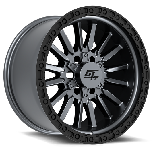 CHAMBER 18x12 6x135/6x139.7 -44 Black Ring / Matte Gunmetal Centre