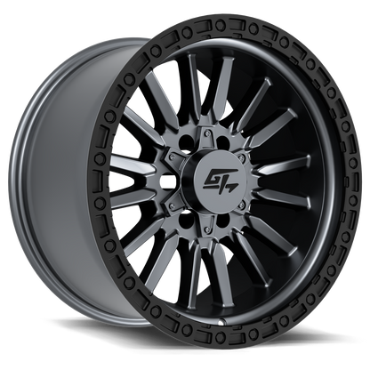 GT OFFROAD CHAMBER 18.0x10.0 6x135/6x139.7 Matte Gunmetal Centre / Black Ring