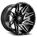 XF OFFROAD XF-218 20x9 8x165.1/8x170 12 Gloss Black Machined