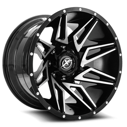 XF OFFROAD XF-218 20.0x10.0 8x165.1/8x180 Gloss Black Machined