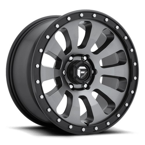 FUEL OFF-ROAD D648 TACTIC 18.0x9.0 6x135 MATTE GUN METAL BLACK BEAD RING