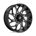 FUEL D741 RUNNER 22x7 4x137 13 GLOSS BLACK MILLED