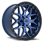 Revolt 20x10 6x135 / 6x139.7 -18 Midnight Blue with Black Ring
