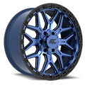 GT OFFROAD REVOLT 20.0x9.0 5x127/5x139.7 Midnight Blue with Black Ring