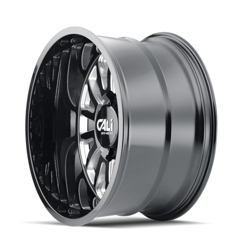 CALI OFF-ROAD SUMMIT 9110 GLOSS BLACK MILLED 20X12 8-165.1 -51MM 125.2MM