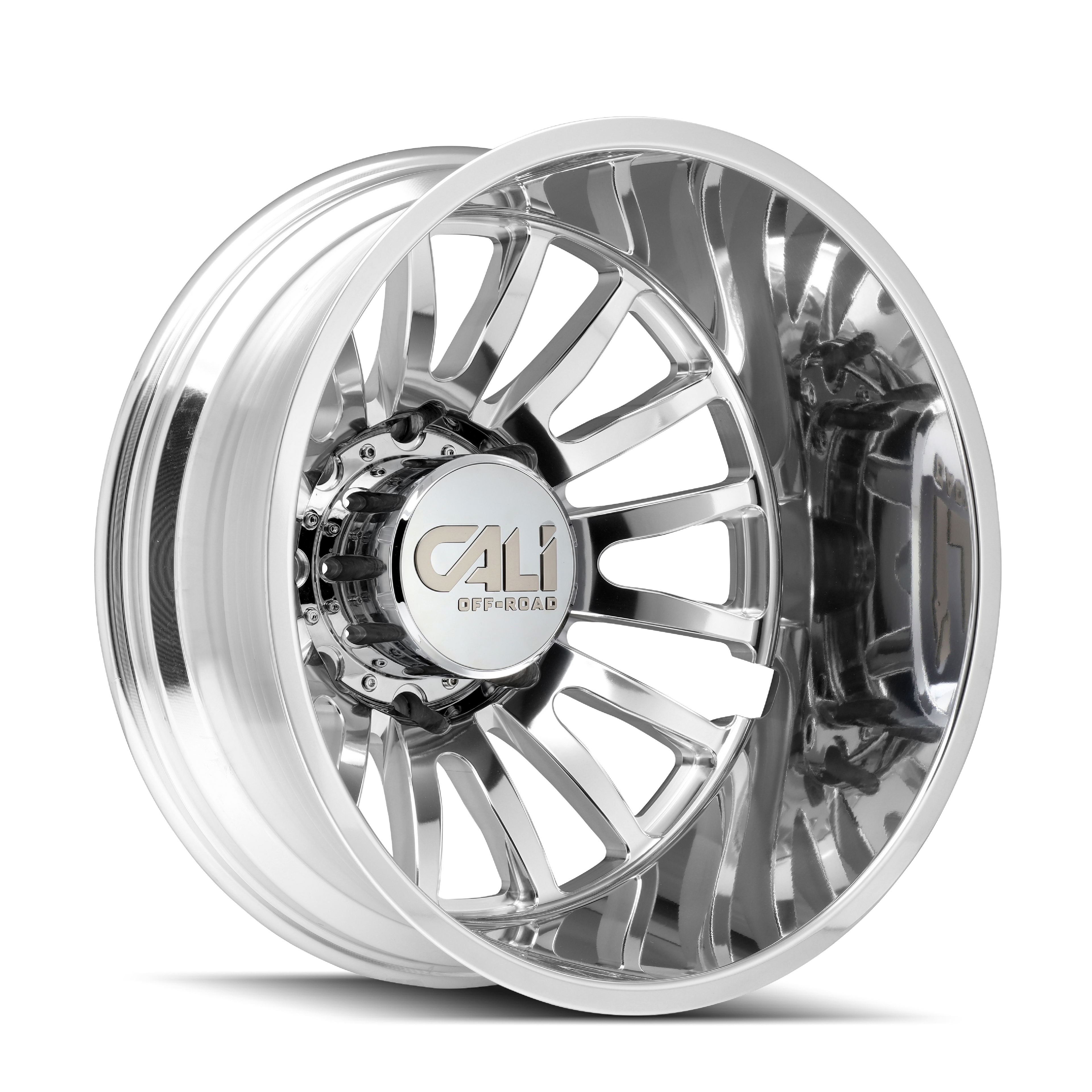 CALI OFF-ROAD SUMMIT DUALLY FRONT 9110 POLISHED 22X8.25 8-165.1 115MM 121.3MM