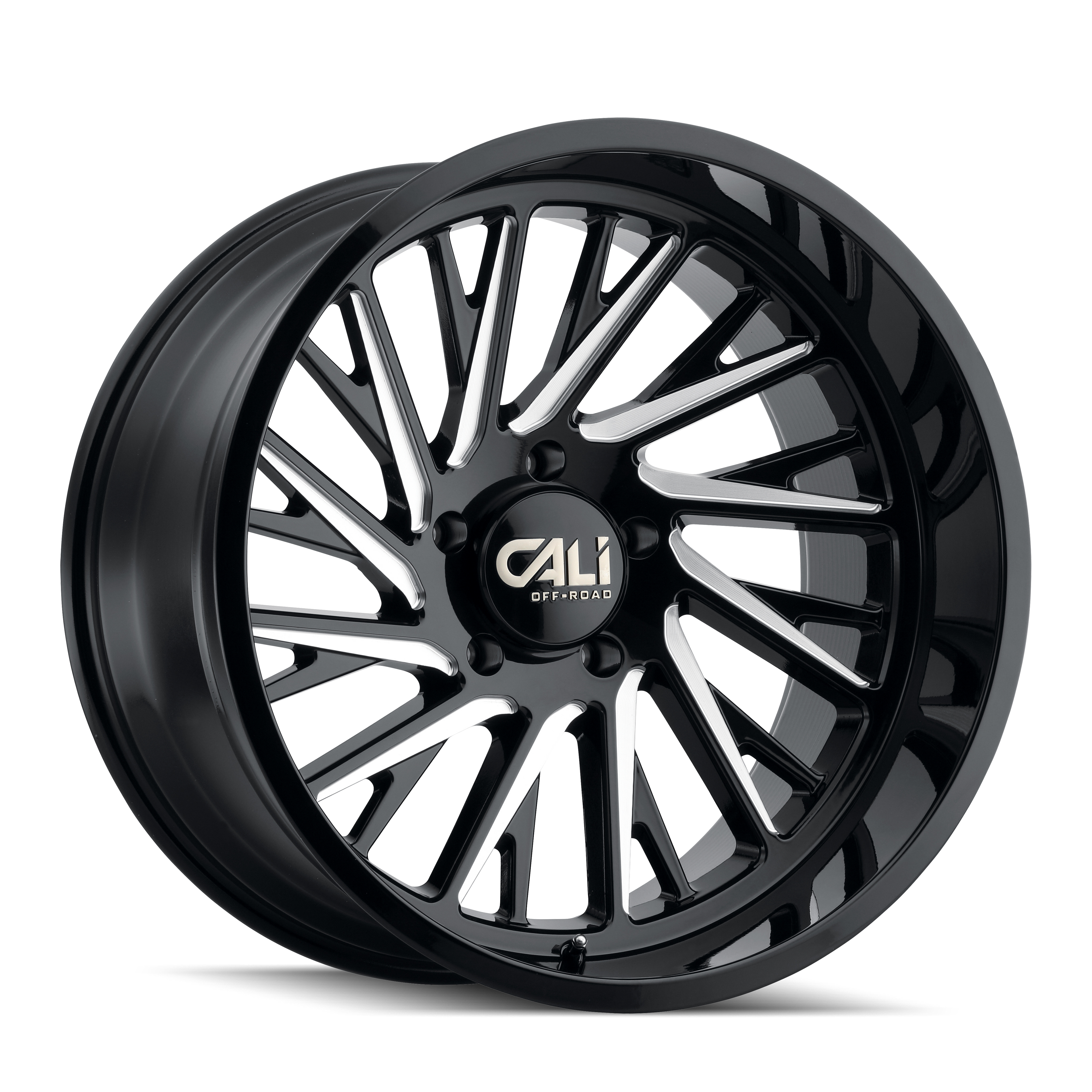CALI OFF-ROAD PURGE 9114 GLOSS BLACK MILLED 24X14 6-139.7 -76MM 106MM
