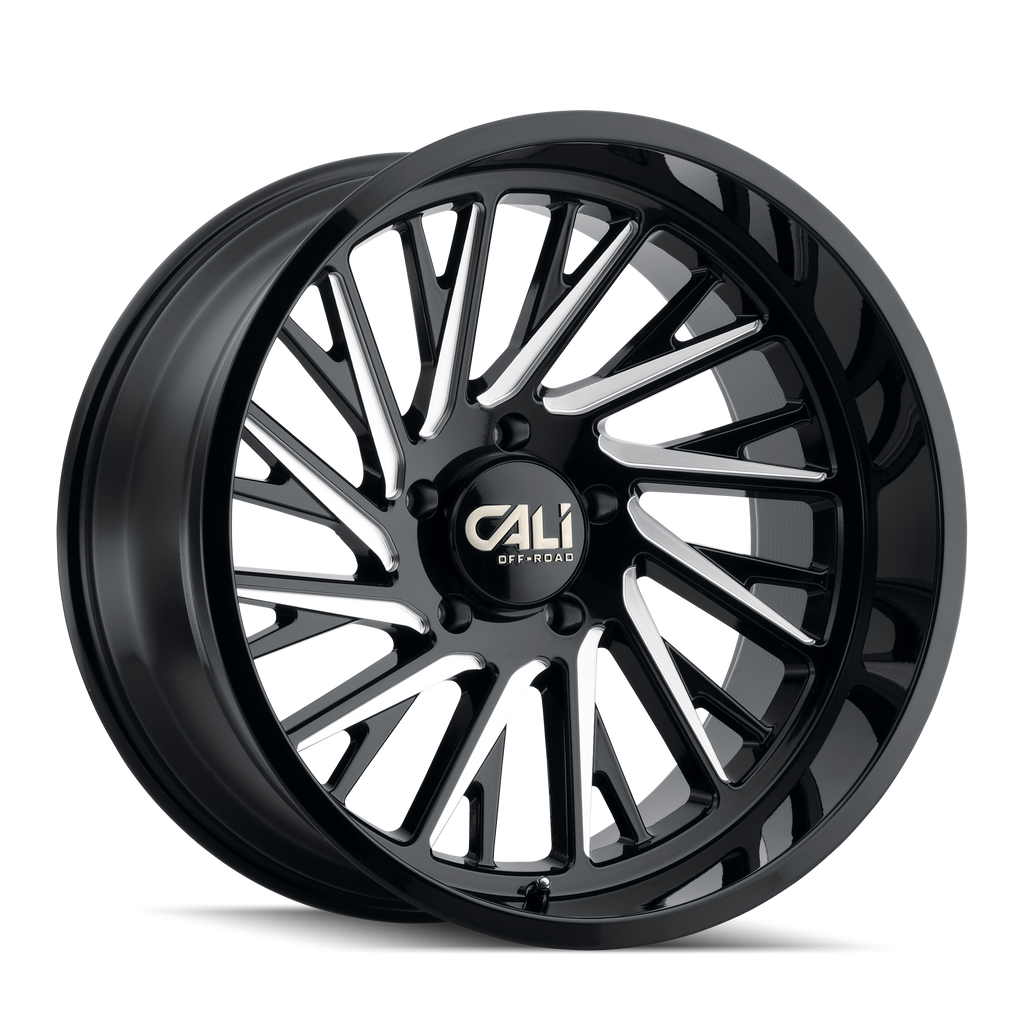 CALI OFF-ROAD PURGE 9114 GLOSS BLACK MILLED 22X12 6-139.7 -51MM 106MM