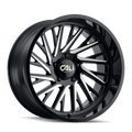 CALI OFF-ROAD PURGE 9114 GLOSS BLACK MILLED 24X14 8-165.1 -76MM 125.2MM