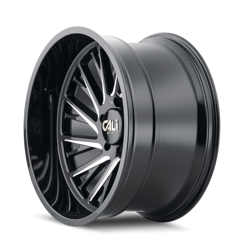 CALI OFF-ROAD PURGE 9114 GLOSS BLACK MILLED 22X12 6-139.7 -51MM 106MM