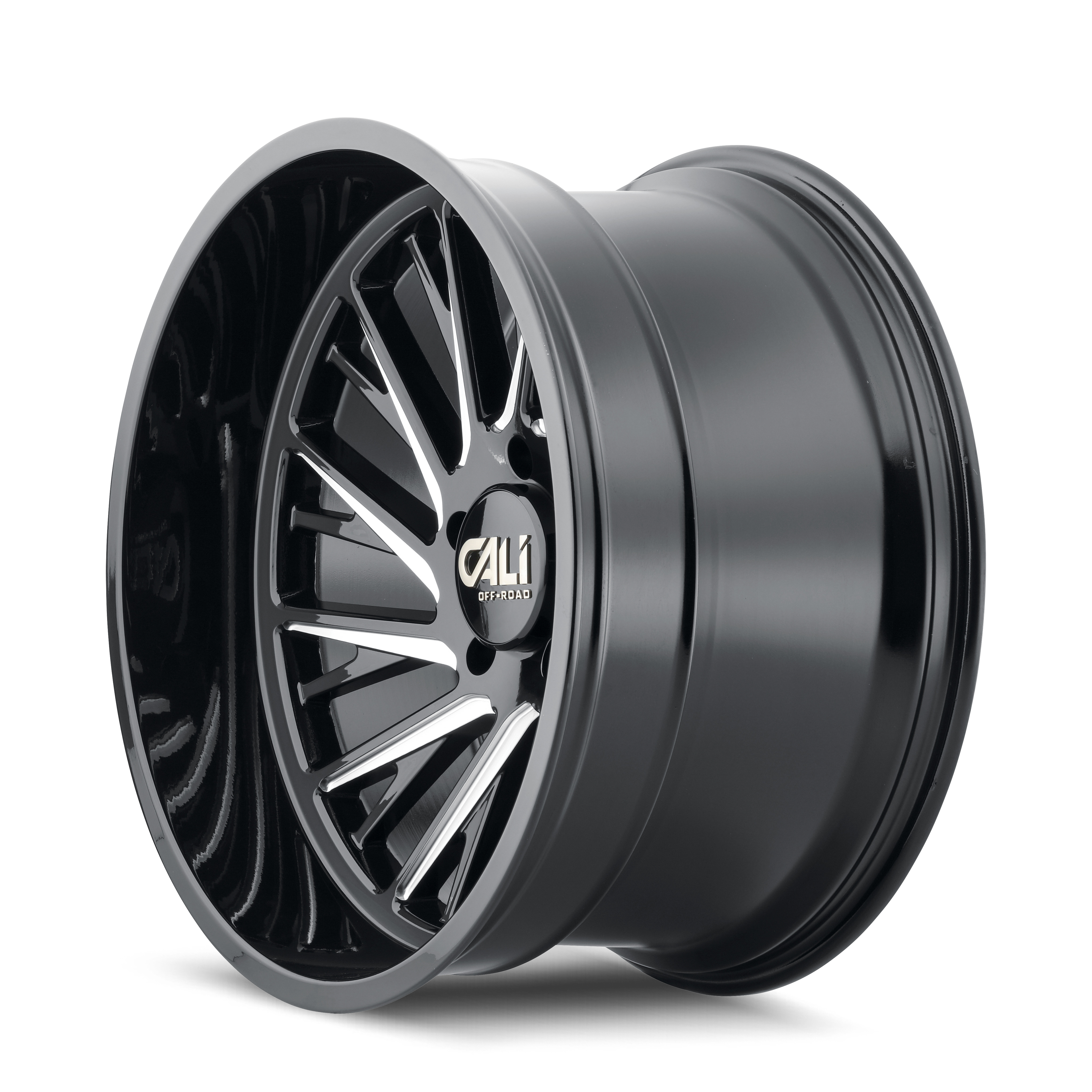CALI OFF-ROAD PURGE 9114 GLOSS BLACK MILLED 20X12 8-165.1 -51MM 125.2MM