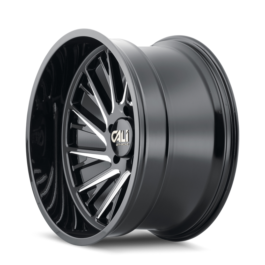 CALI OFF-ROAD PURGE 9114 GLOSS BLACK MILLED 24X14 8-165.1 -76MM 125.2MM