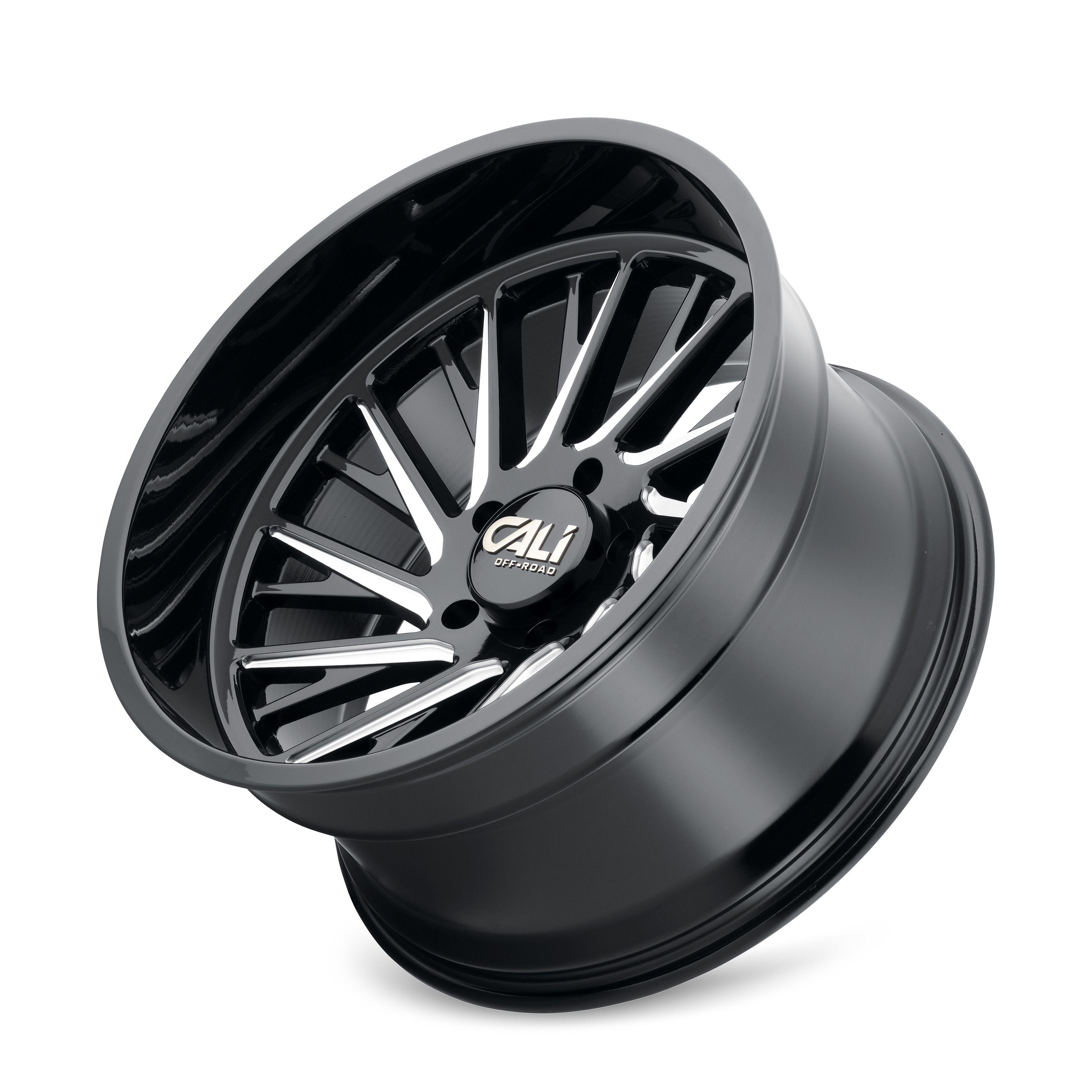 CALI OFF-ROAD PURGE 9114 GLOSS BLACK MILLED 24X14 6-139.7 -76MM 106MM