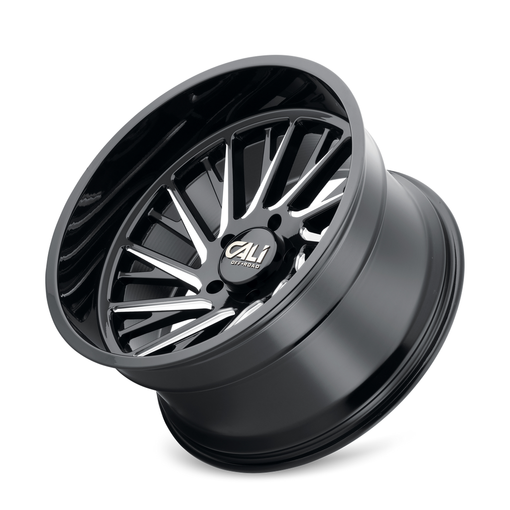CALI OFF-ROAD PURGE 9114 GLOSS BLACK MILLED 24X14 8-165.1 -76MM 125.2MM