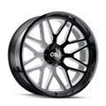 CALI OFF-ROAD INVADER 9115 GLOSS BLACK MILLED 20X10 8-170 -25MM 125.2MM