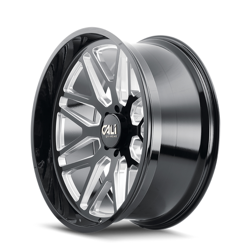 CALI OFF-ROAD INVADER 9115 GLOSS BLACK MILLED 20X10 6-139.7 -25MM 106.1MM