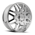 CALI OFF-ROAD-OFFROAD INVADER DUALLY 9115D CHROME 22X8.25 8-165.1 115MM 121.3MM