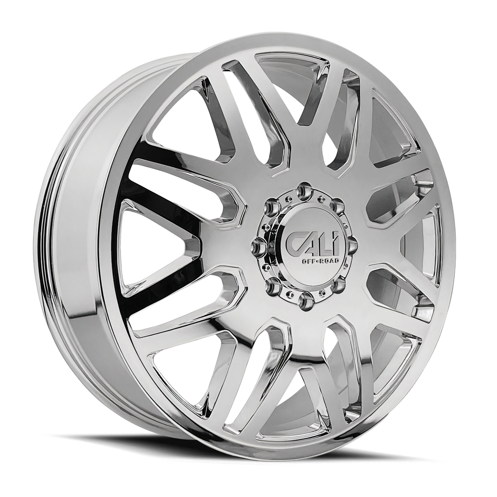 CALI OFF-ROAD-OFFROAD INVADER DUALLY 9115D CHROME 24X8.25 8-165.1 -232MM 121.3MM