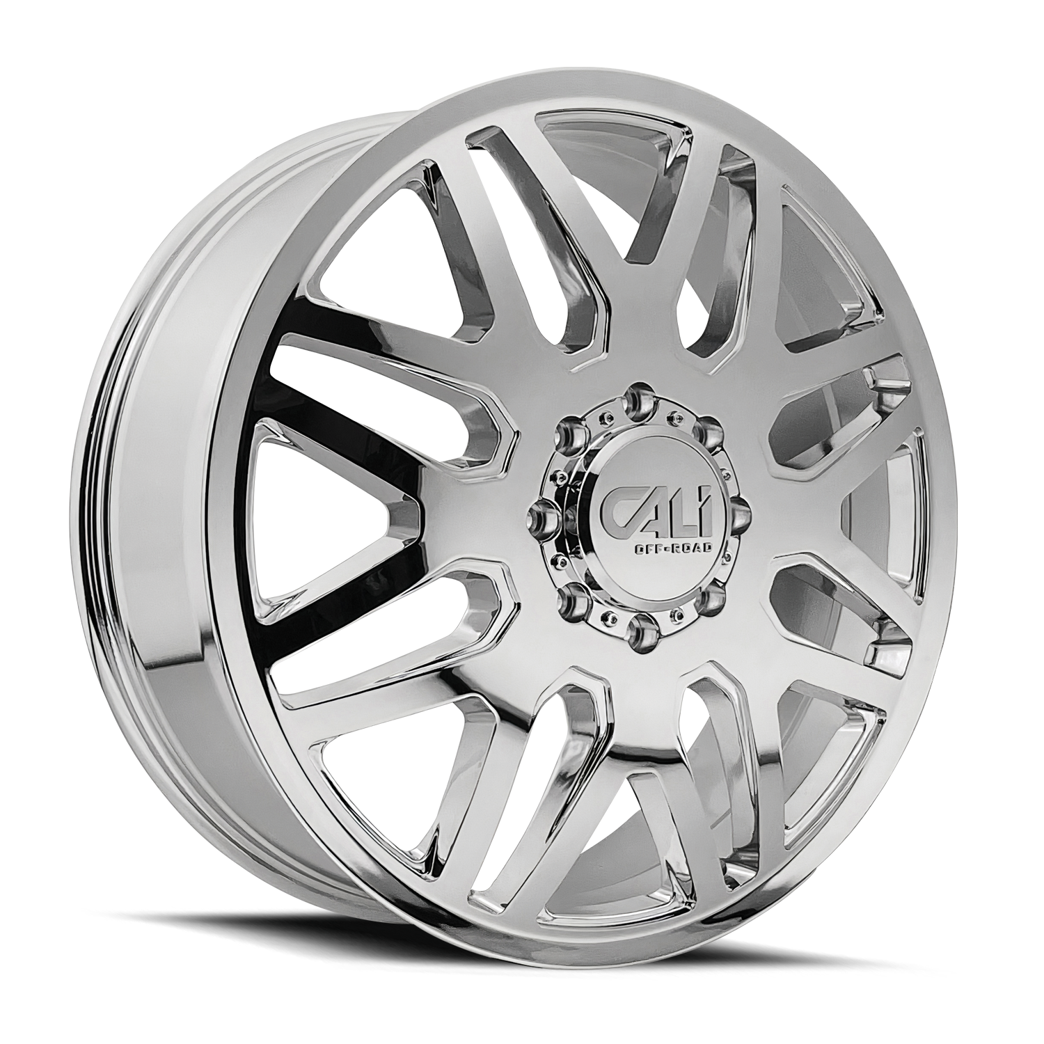 CALI OFF-ROAD-OFFROAD INVADER DUALLY 9115D CHROME 24X8.25 8-165.1 115MM 121.3MM