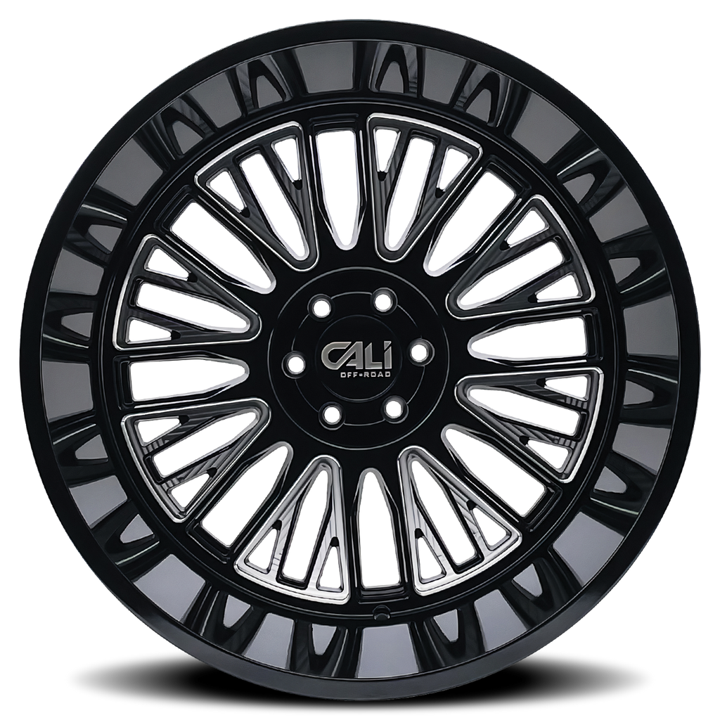 CALI OFF-ROAD VERTEX 9116 BLACK MILLED 20X10 6-139.7 -25MM 106MM