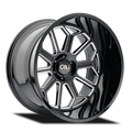 CALI OFF-ROAD AUBURN 9117 GLOSS BLACK MILLED 22X12 8-165.1 -51MM 125.2MM