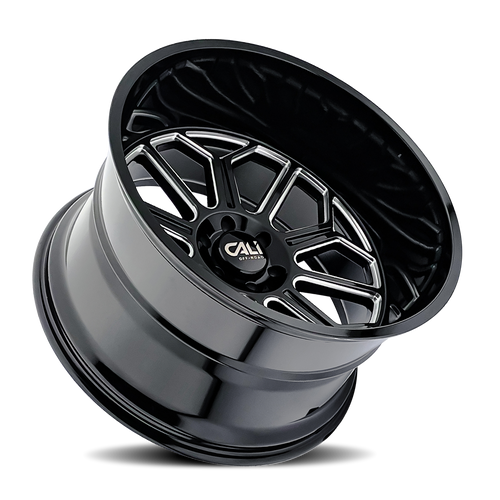 CALI OFF-ROAD AUBURN 9117 GLOSS BLACK MILLED 20X10 5-127 -25MM 71.6MM