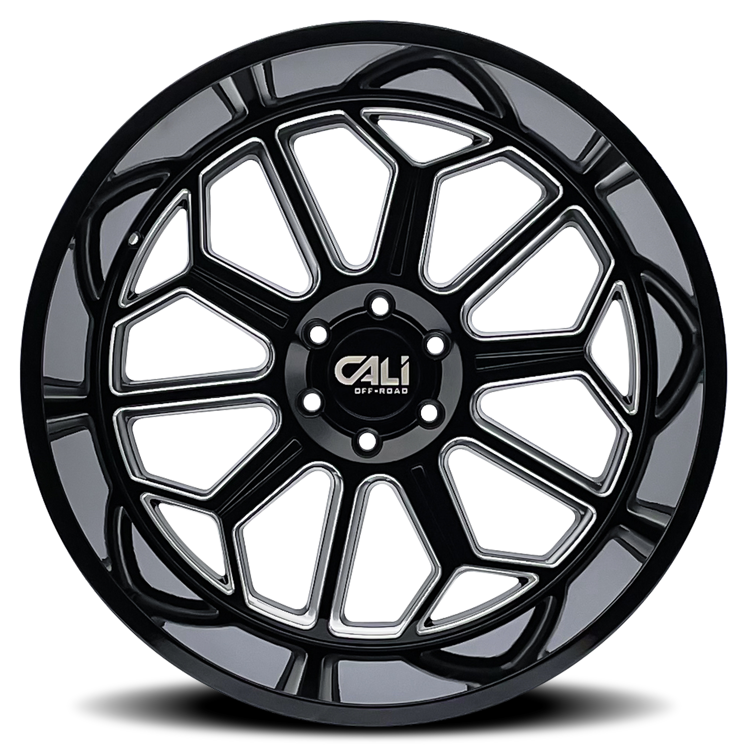 CALI OFF-ROAD AUBURN 9117 GLOSS BLACK MILLED 20X9 6-139.7 -12MM 106MM