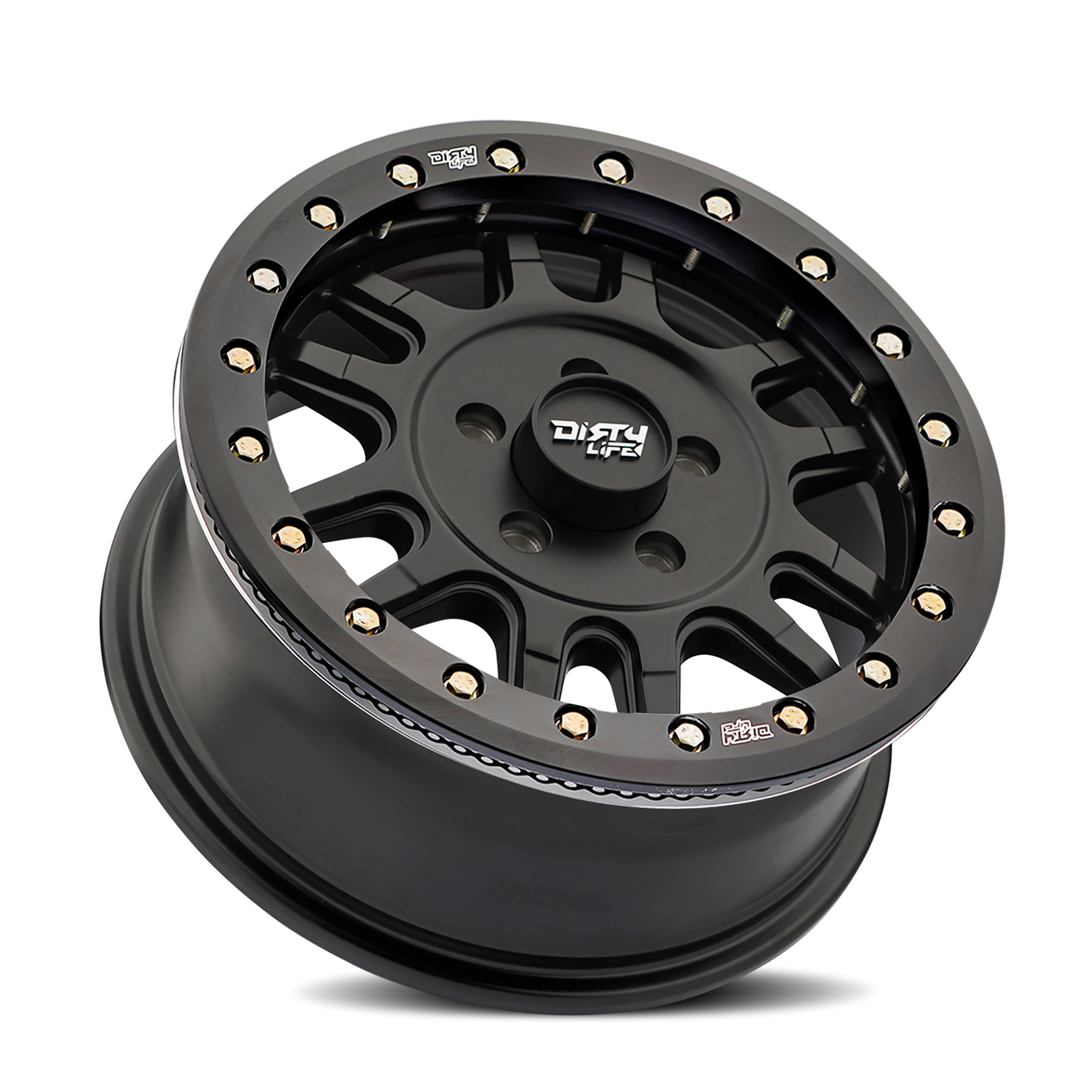 DIRTY LIFE CANYON PRO SXS 9309R MATTE BLACK 15X7 4-137 13MM 106.25MM
