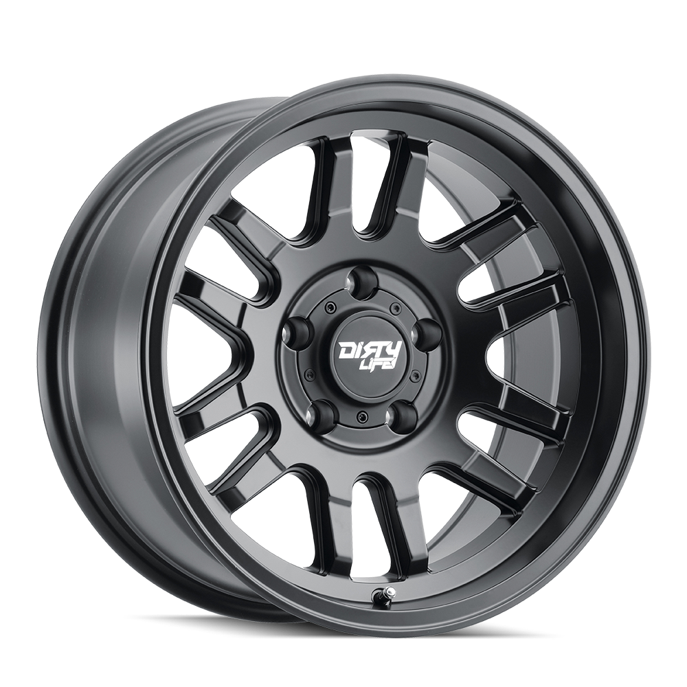 DIRTY LIFE CANYON 9310 MATTE BLACK 17X9 5-127 -12MM 71.5MM