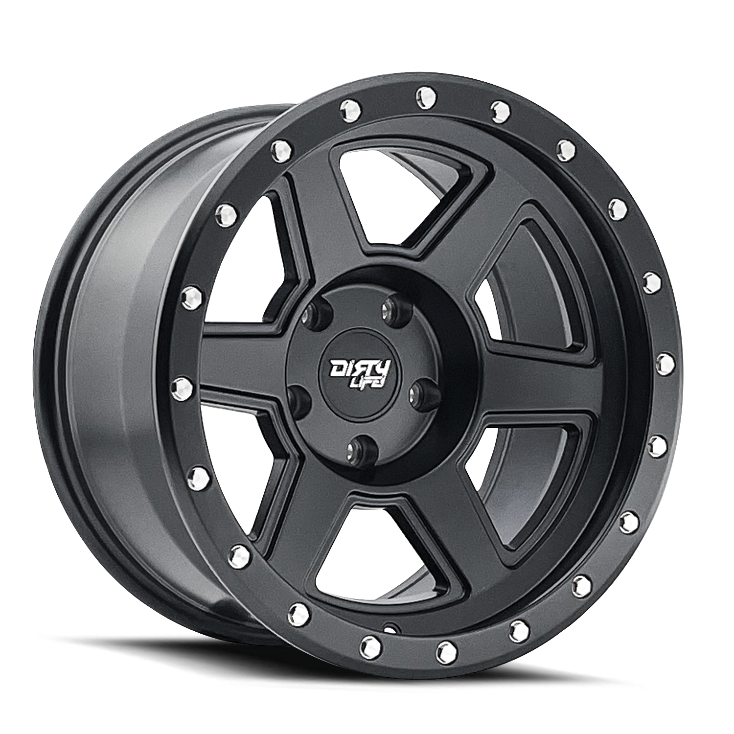 DIRTY LIFE COMPOUND 9315 MATTE BLACK 17X9 6-135 -12MM 87.1MM