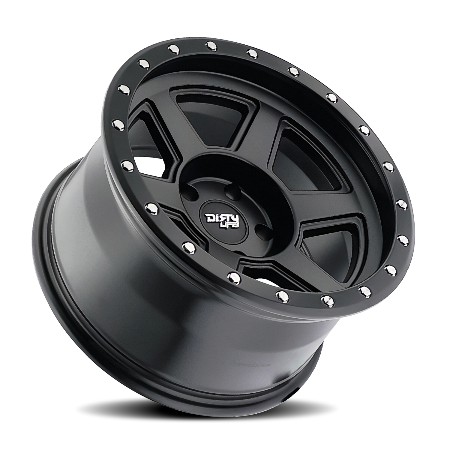 DIRTY LIFE COMPOUND 9315 MATTE BLACK 17X9 6-135 -12MM 87.1MM