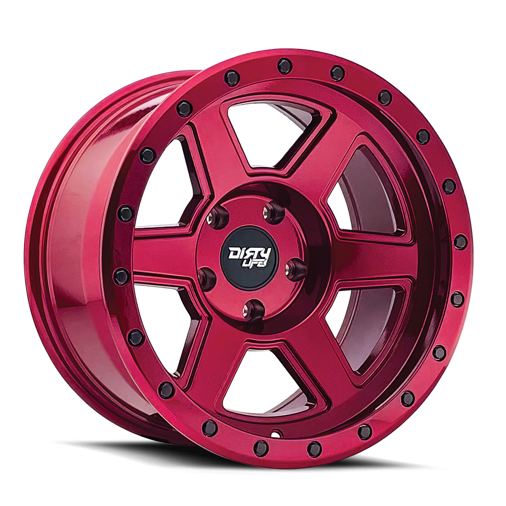 DIRTY LIFE COMPOUND 9315 CRIMSON CANDY RED 18X9 5-127 -12MM 78.1MM