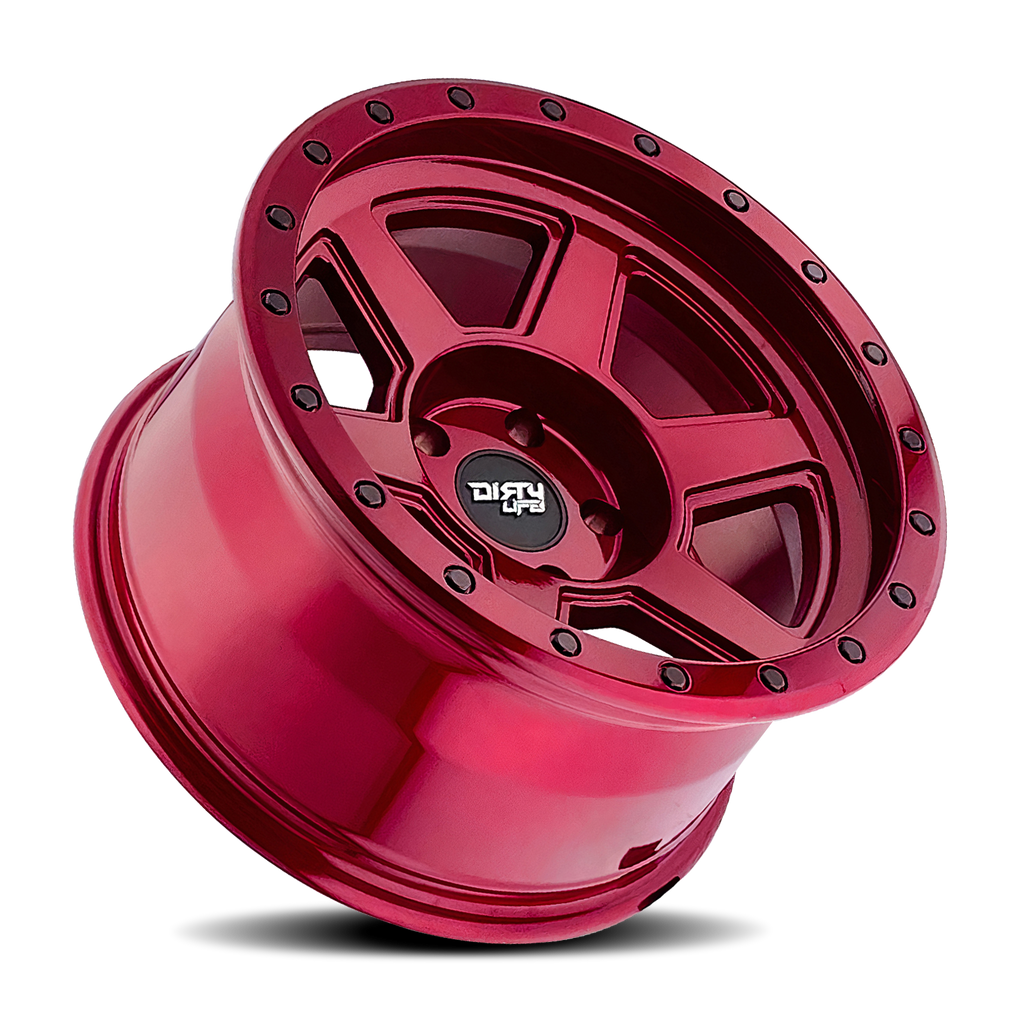 DIRTY LIFE COMPOUND 9315 CRIMSON CANDY RED 18X9 5-127 -12MM 78.1MM