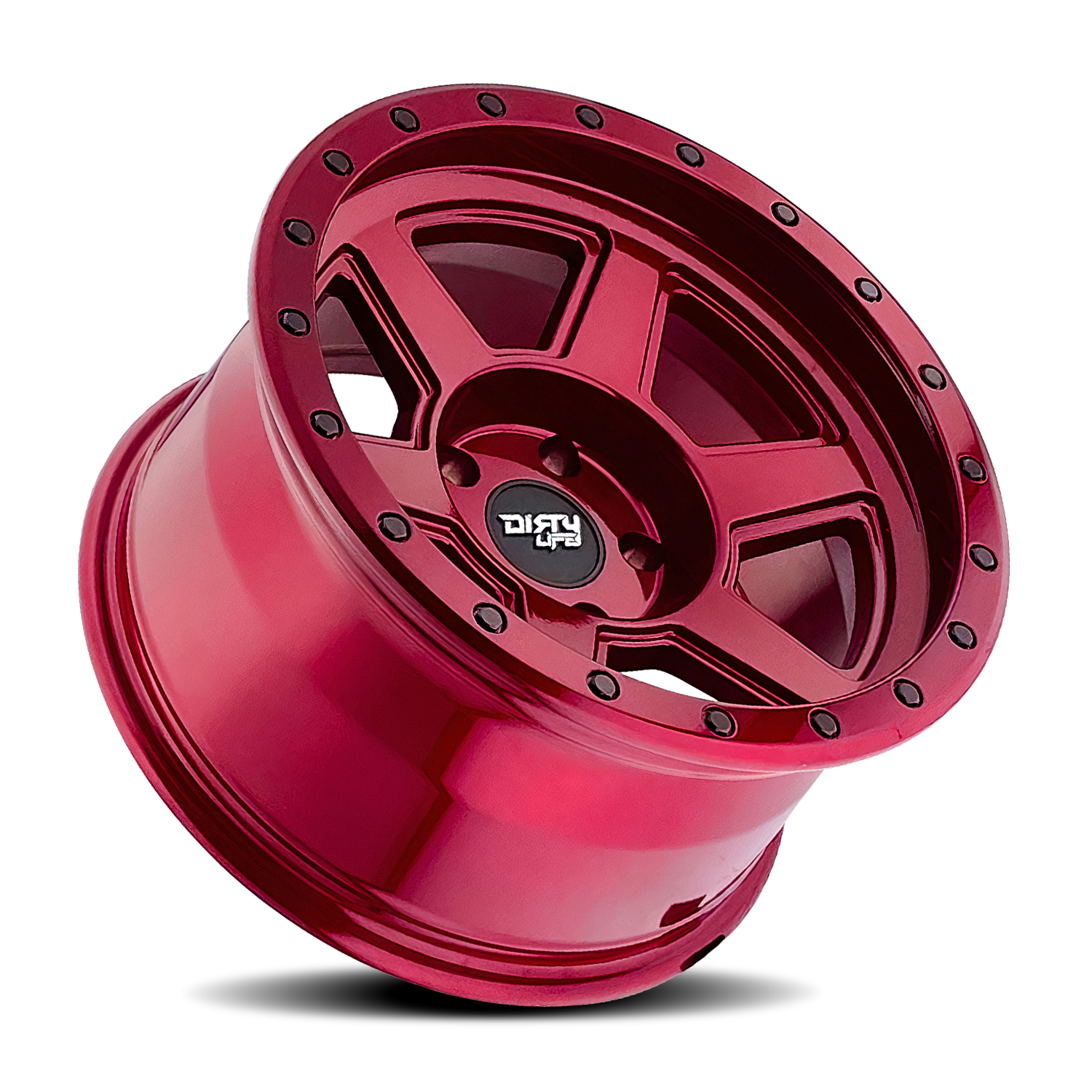 DIRTY LIFE COMPOUND 9315 GLOSS CRIMSON CANDY RED 17X9 5-127 -38MM 78.1MM
