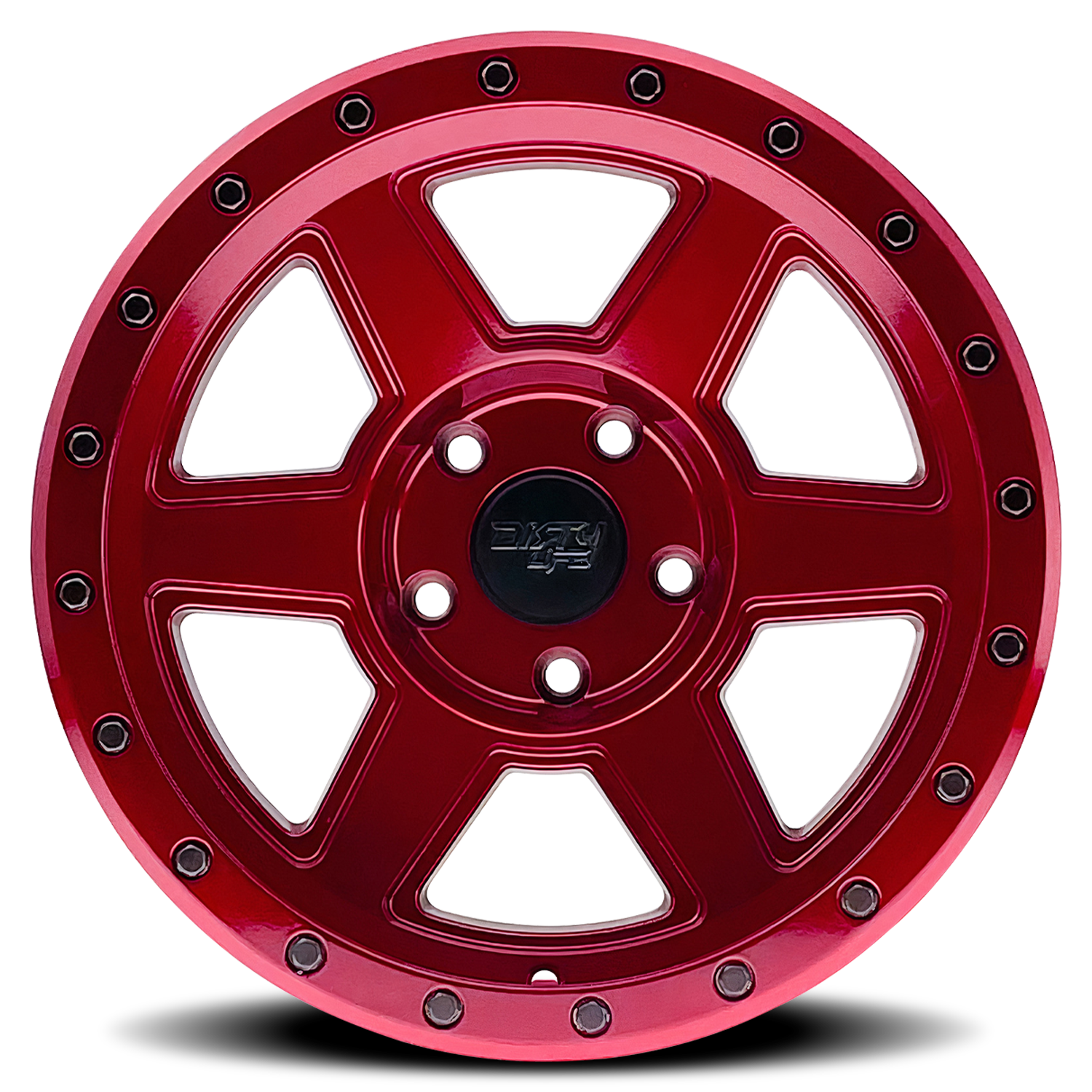 DIRTY LIFE COMPOUND 9315 CRIMSON CANDY RED 18X9 5-127 -12MM 78.1MM