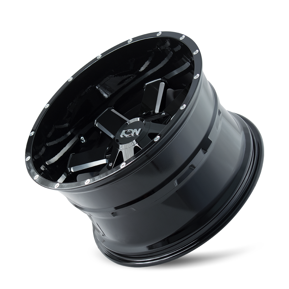 ION 141 GLOSS BLACK MILLED 18X9 6-135/6-139.7 18MM 106MM