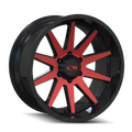 ION 143 GLOSS BLACK RED MACHINED 20X10 6-139.7 -19MM 106MM