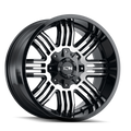 ION 144 SATIN BLACK MACHINED 17X9 6-135/6-139.7 -12MM 106MM