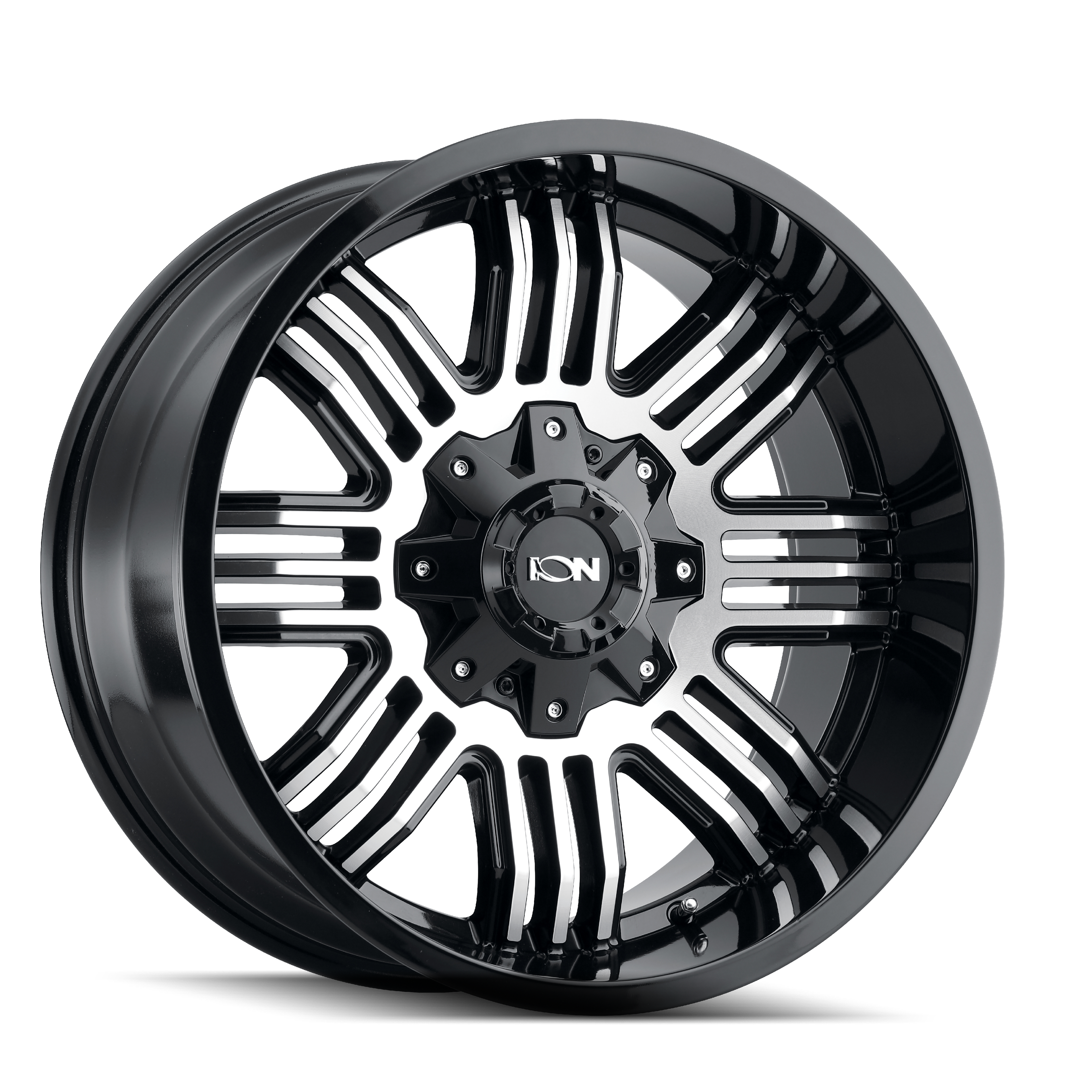 ION 144 SATIN BLACK MACHINED 17X9 6-135/6-139.7 -12MM 106MM