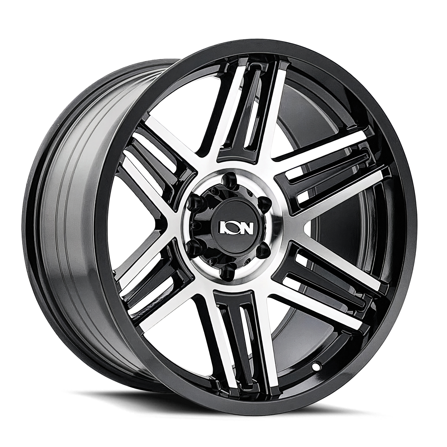 ION 147 GLOSS BLACK MACHINED 20X10 8-165.1 -19MM 125.2MM
